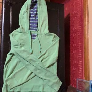 Green hoodie